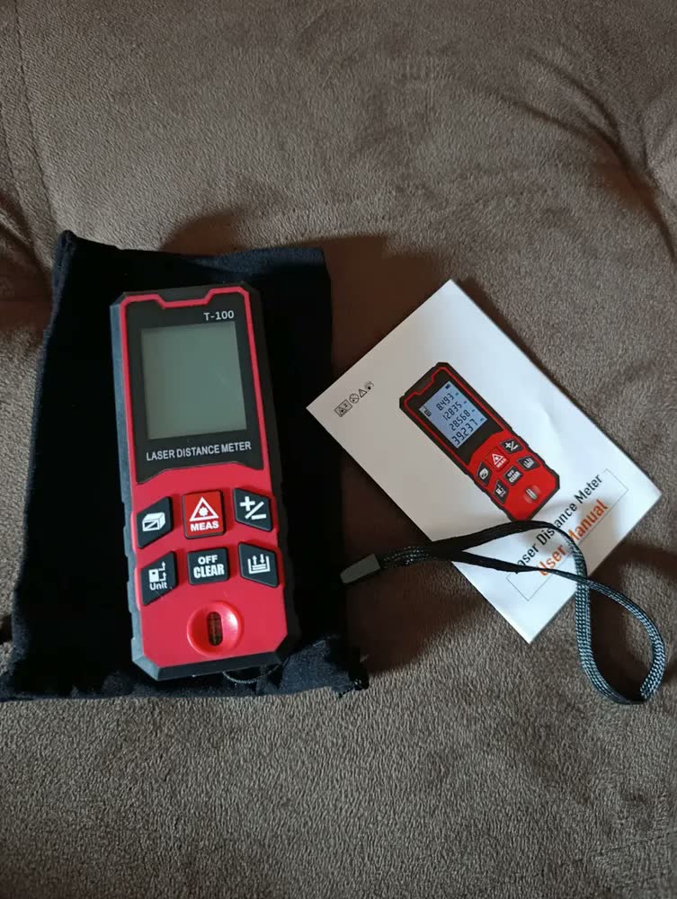 foto de Trena a Laser OTIMOA T-100 para Medição de 100m com Precisão de 1mm