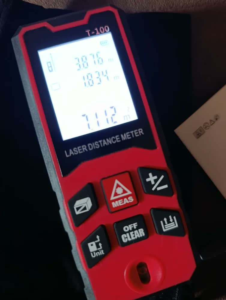 foto de Trena a Laser OTIMOA T-100 para Medição de 100m com Precisão de 1mm