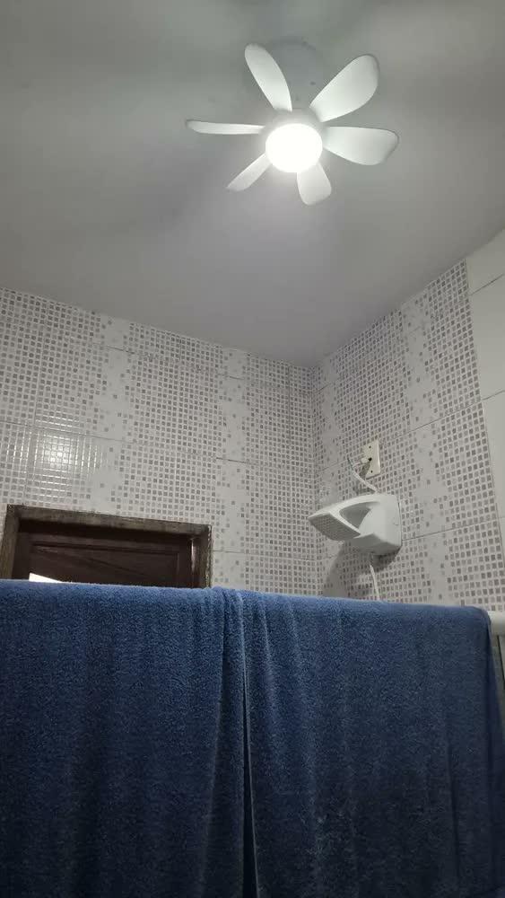 foto de Ventilador de Teto 60W Silencioso Lâmpada Forte com LED, Controle e 6 Pás Soquete E27 Para Residencial Comercial Interno Externo Quarto Sala Cozinha Escritório Gourmet Apartamento Casa - Commlite