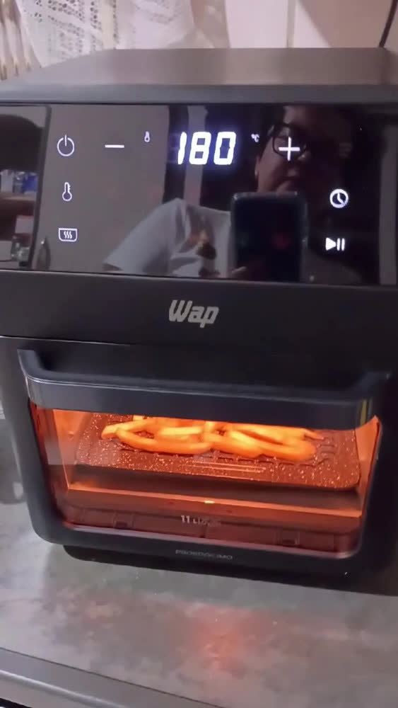 foto de Air Fryer Oven 11 Litros Wap Waod4 Grey Stone Painel Digital 11 Funções 127V