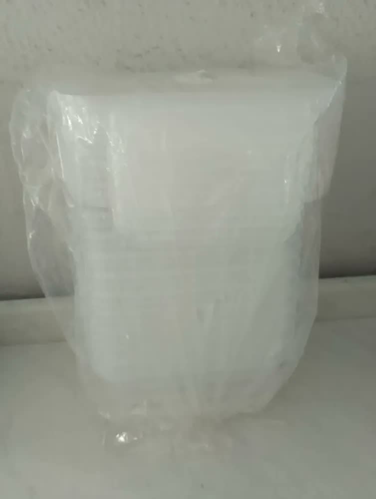 foto de Kit 12 Pote Tampa Trava 750ml Marmita Reutilizável Bpa Free Transparente