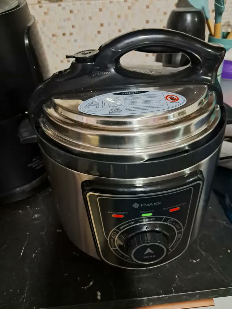 foto de Panela De Pressão Elétrica Fmaxx Chef 4 Litros 800w Prateado 60hz