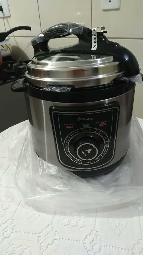 foto de Panela De Pressão Elétrica Fmaxx Chef 4 Litros 800w Prateado 60hz