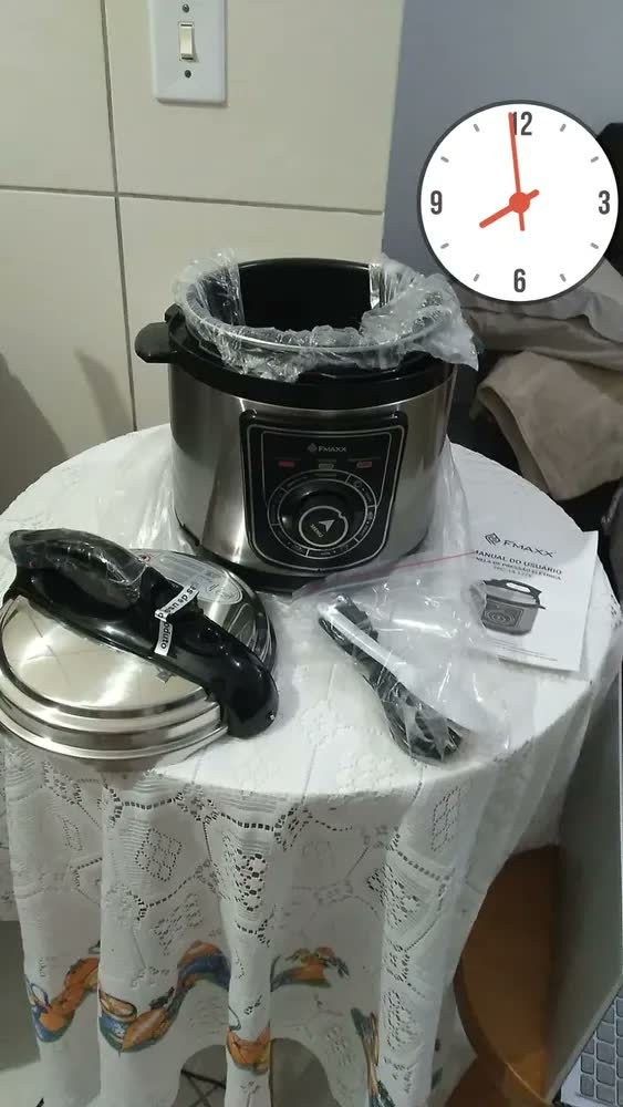 foto de Panela De Pressão Elétrica Fmaxx Chef 4 Litros 800w Prateado 60hz