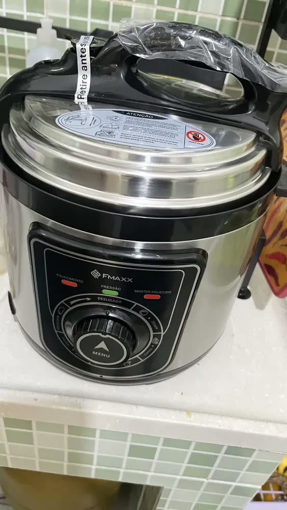 foto de Panela De Pressão Elétrica Fmaxx Chef 4 Litros 800w Prateado 60hz