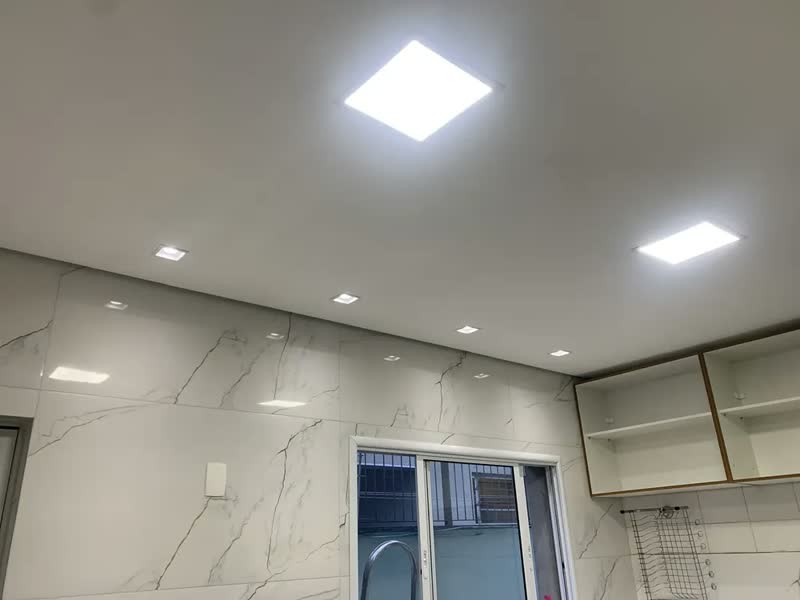 foto de Spot Embutido Mr16 Dicroica Quadrado Recuado Lâmpada Inclusa 127 220v Branco
