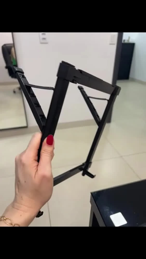 foto de Suporte Portátil Notebook Regulável Ergonômico Reliza Nr17 Preto
