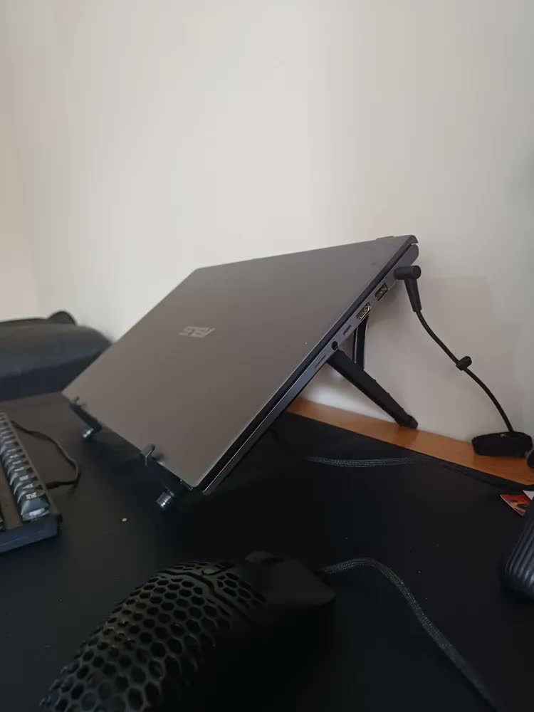 foto de Suporte Portátil Notebook Regulável Ergonômico Reliza Nr17 Preto