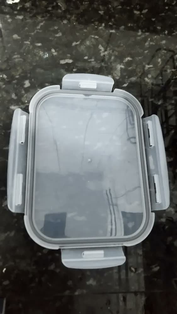 foto de Kit 3 Potes Vidro 1litro Marmita Herméticos Forno Microondas