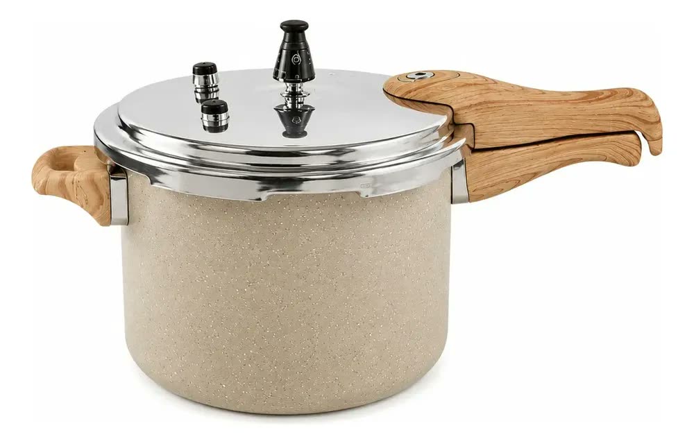 Panela de Pressão Oster Bravada 4.5 Litros Antiaderente Cerâmica para Indução Cream