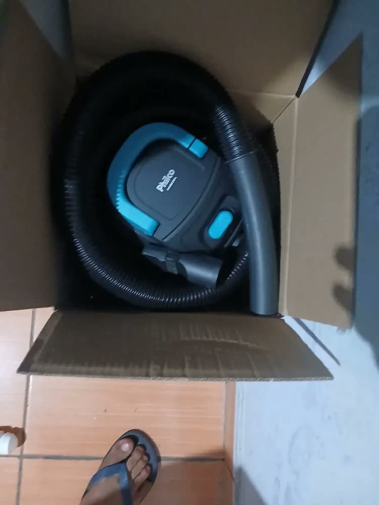 foto de Aspirador De Po Pas08a Cinza Com Azul