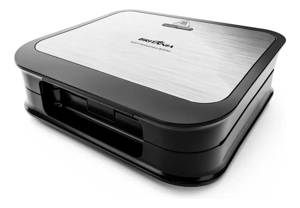 Grill e Sanduicheira Britânia 2 em 1 Redstone 850W BGR35A