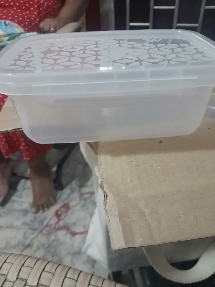 foto de Kit 12 Marmitas Hermética Potes Travas Laterais Freezer Microondas Lava Louças Bpa Free Transparente
