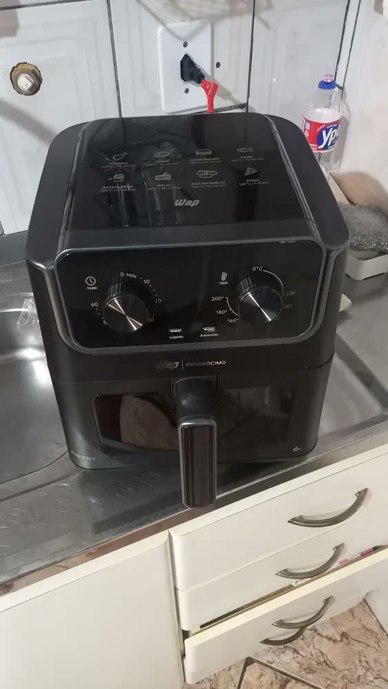 foto de Airfryer 6 Litros WAP PROSDÓCIMO AF02 Visor e Luz Interna 127V