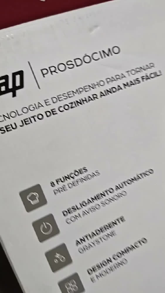 foto de Airfryer 9 Litros WAP PROSDÓCIMO AF03 10 em 1 Painel Touch 127v