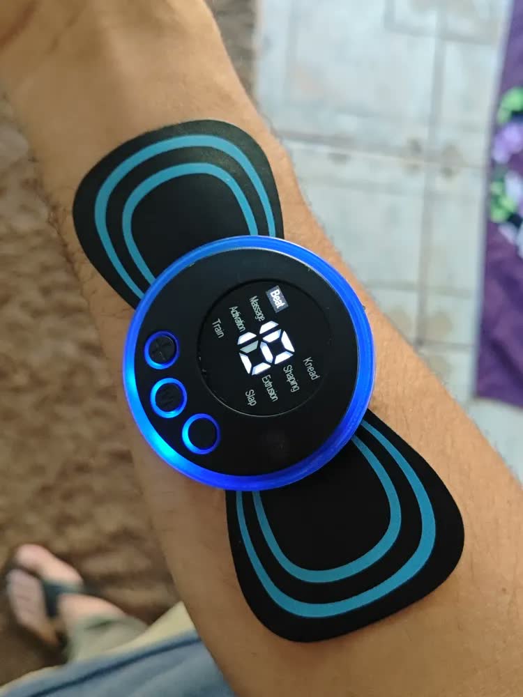 foto de Kit 3 Massageadores Portáteis Elétricos EMS, para Aliviar a Dor e Tensão Muscular EX Decor