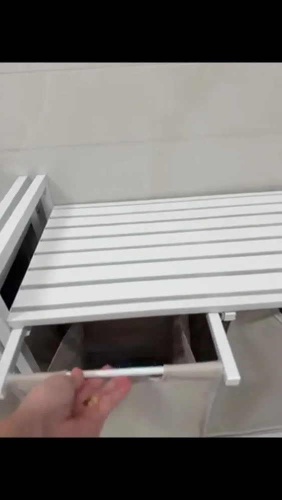 foto de Vasagle Cesto De Roupa Suja Triplo Com Sacos Removíveis Cor Preto Lisa