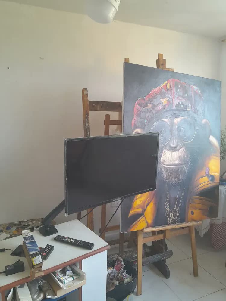foto de Suporte ergonômico ajustável para monitor de braço 17 A 32 Nb A5 preto