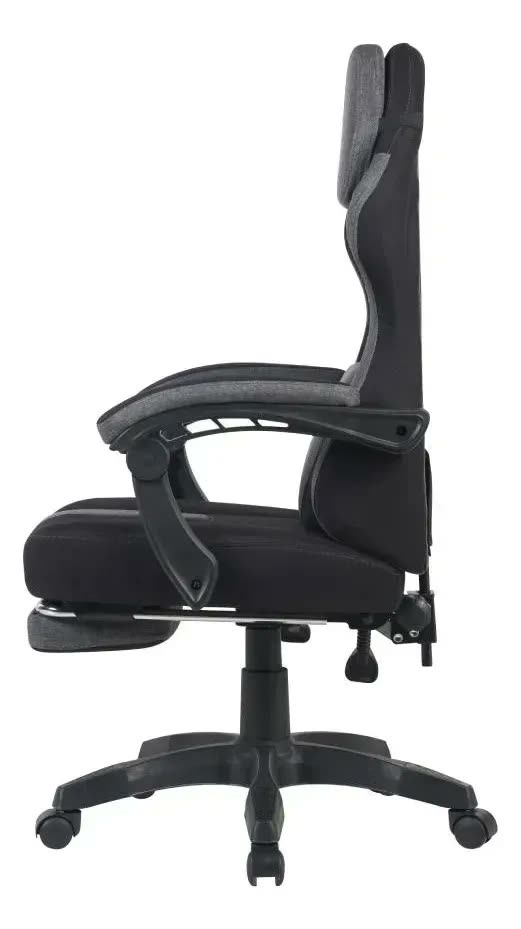 foto de Cadeira Gamer Rise Mode Z11 Preto E Cinza Ajustável 100kg Preto E Cinza Tecido