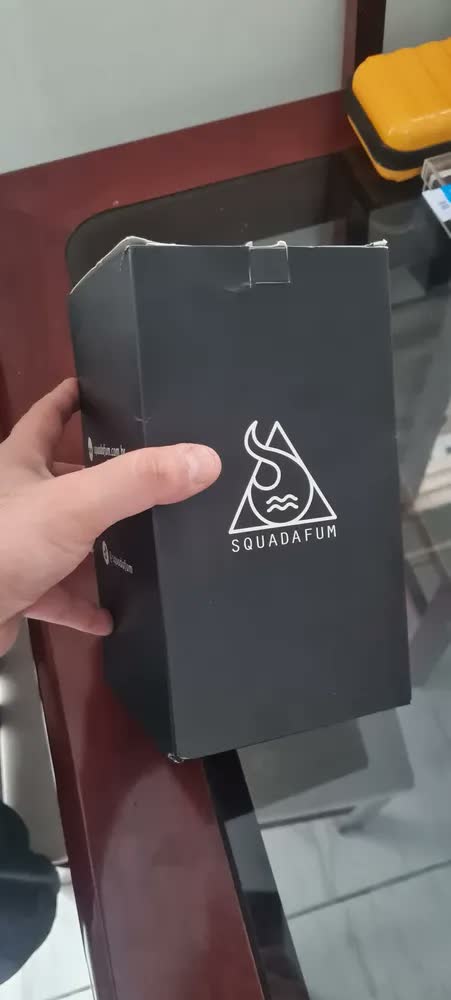 foto de Pote De Vidro Hermético Squadafum 1l Vidro Quartzo Preto 1 Litro Pote Uv Sdf Com Sensor