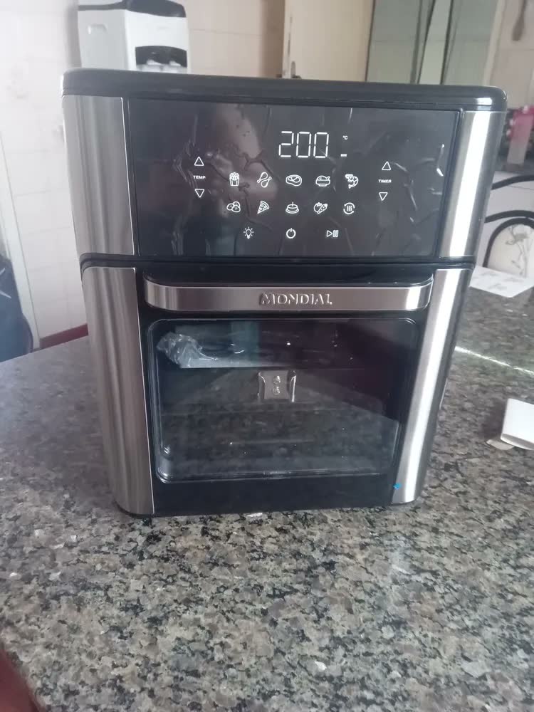 foto de Fritadeira Air Fryer Forno Oven 12l Mondial AFON-12L-BIN