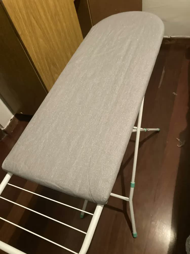foto de Tabua Passar Roupa Tecido Térmico Com Porta Ferro 03 Níveis Lisa Branco