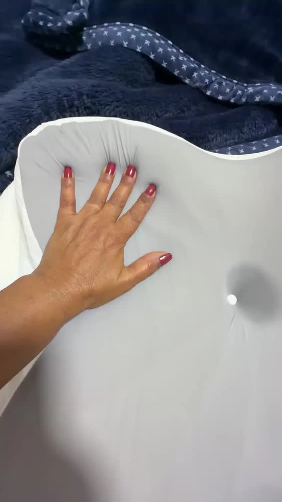 foto de Travesseiro Cervical Ortopédico Borboleta Ergonômico Memory Foam Anti-Ronco