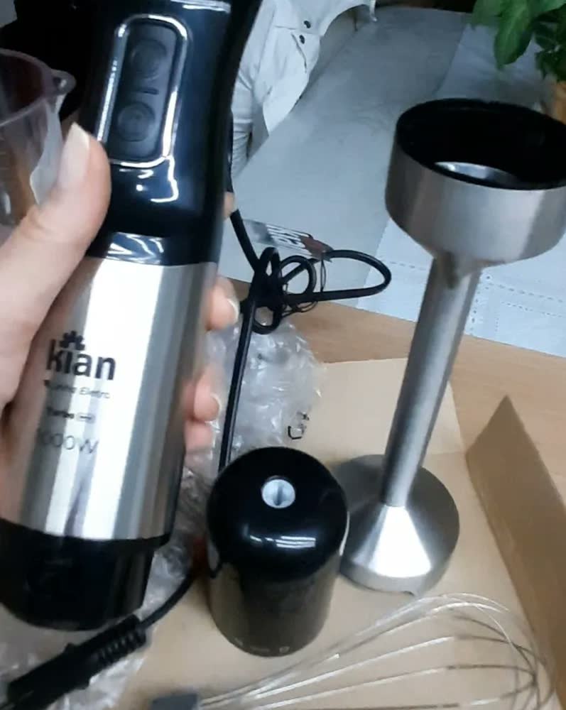 foto de Mixer 3 Em 1 Processador Batedor Inox 1000w Kian Preto