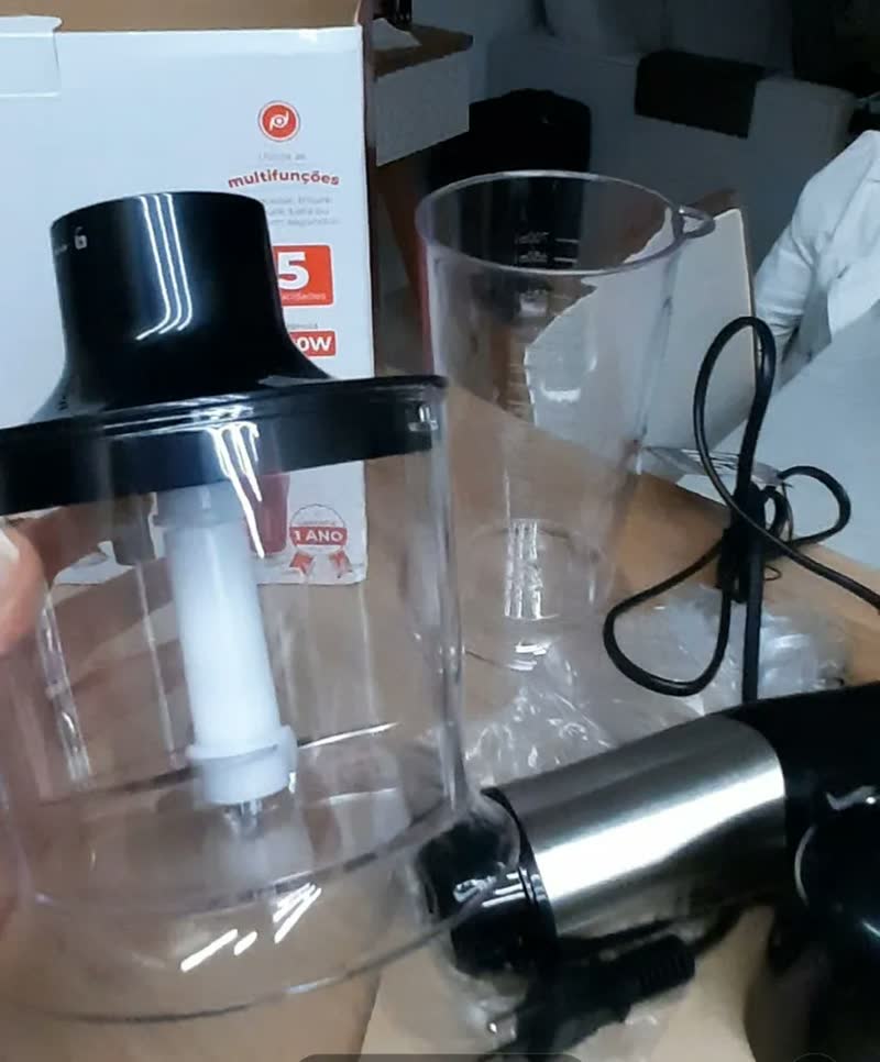 foto de Mixer 3 Em 1 Processador Batedor Inox 1000w Kian Preto
