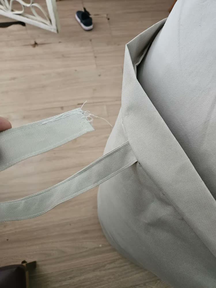 foto de Cesto Saco de Roupa Suja Para Brinquedo Grande Organizador Multiuso Dobrável 75l Off-white - Guarde Bem
