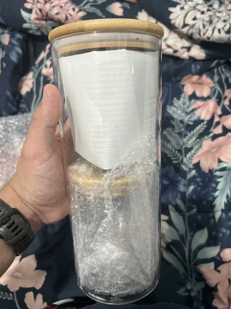 foto de Kit 5 Potes De Vidro Herméticos Com Tampa De Bambu Para Mantimentos Alimentos Grãos Café Massas Cereais Cozinha Com Vedação Hermética Vidro Borossilicato Livre Bpa Transparente