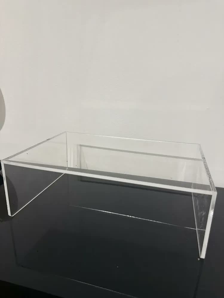 foto de Suporte Monitor Mesa Elevado Home Office Organização 30 X 20 Transparente