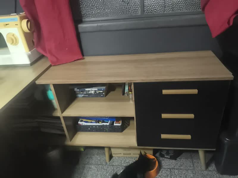 foto de Mesa de Escritório em L com 3 Gavetas Porto Multimóveis MP6044 Madeirado/Branco