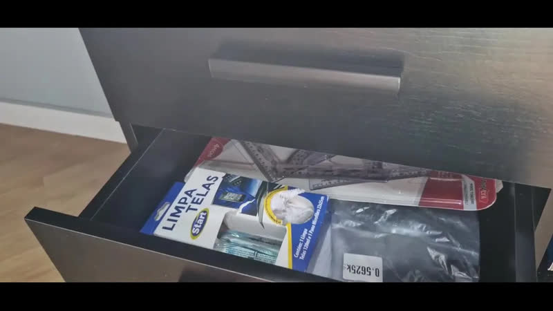 foto de Mesa Gamer Em L Com 3 Gavetas Nexus Multimóveis Mp6048 Preto