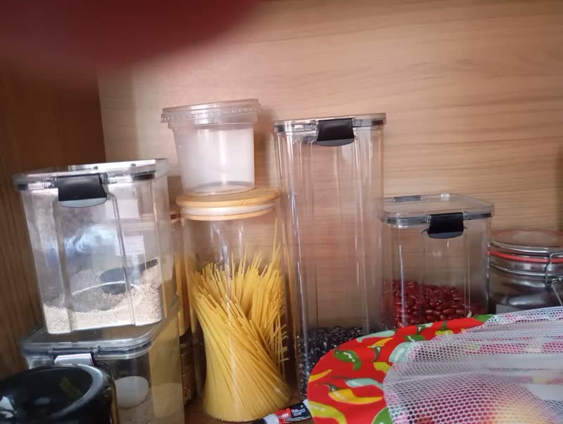 foto de Kit 6 Potes De Vidro Herméticos Com Tampa De Bambu De 200ml Para Mantimentos Alimentos Grãos Café Massas Cereais Cozinha Com Vedação Hermética Vidro Borossilicato Livre Bpa Transparente