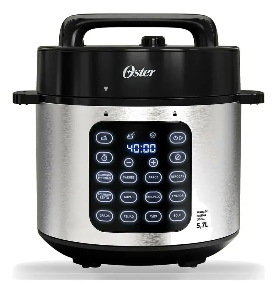 Panela de Pressão Elétrica Digital Inox 220V 5,7L Oster OPAN930