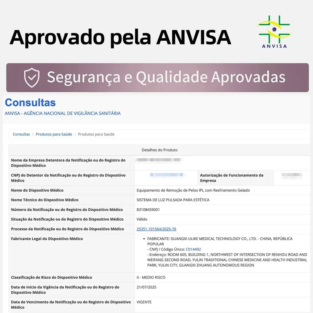 foto de Depilador a Laser IPL Ulike ME Portátil Sem Dor com Resfriamento em Safira 4 Modos Disparo Automático Corpo e Rosto ANVISA