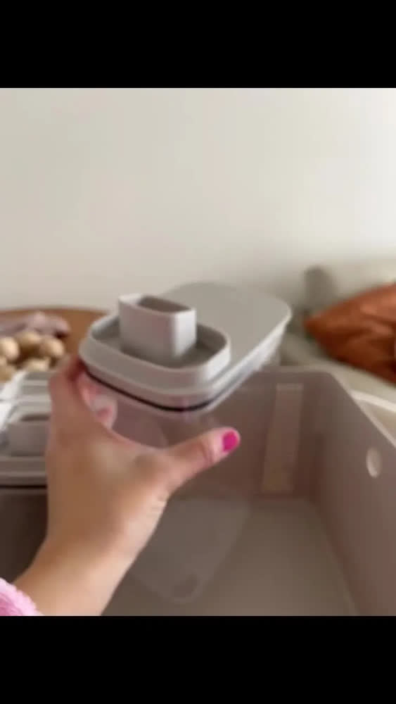 foto de Cesto De Roupas Organizador Duplo Compartimento Flow 50l Ou Cinza-escuro Flow