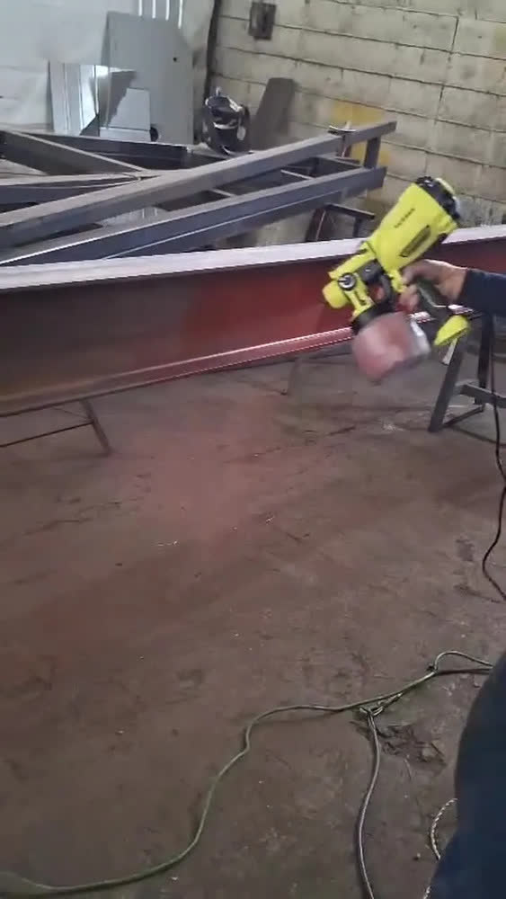 foto de Pistola De Pintura 1600w Real Profissional Pulverizador 1200ml 38000rpm 3 Regulacoes De Spray Com 4 Bicos Cobre E Acessórios 220v Desoon
