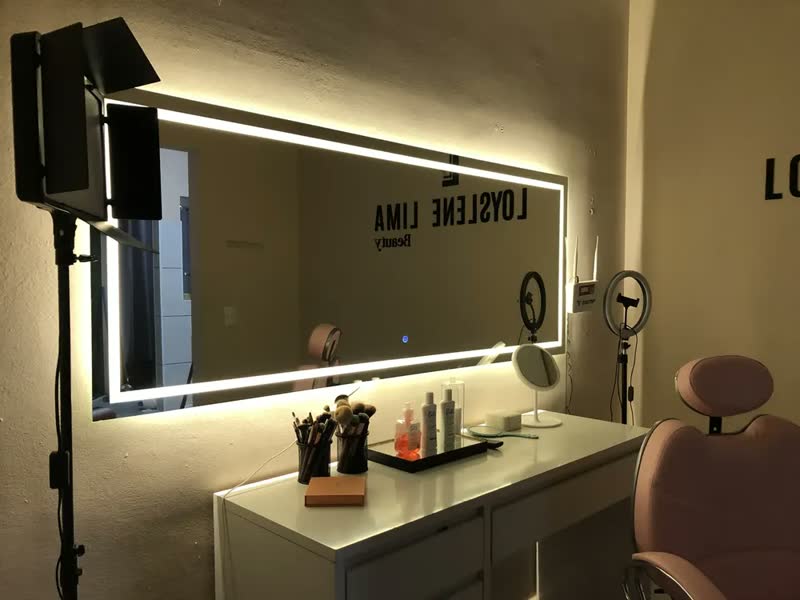 foto de Espelho Led Camarim Banheiro 180 X70 Touch Screen Branco Quente