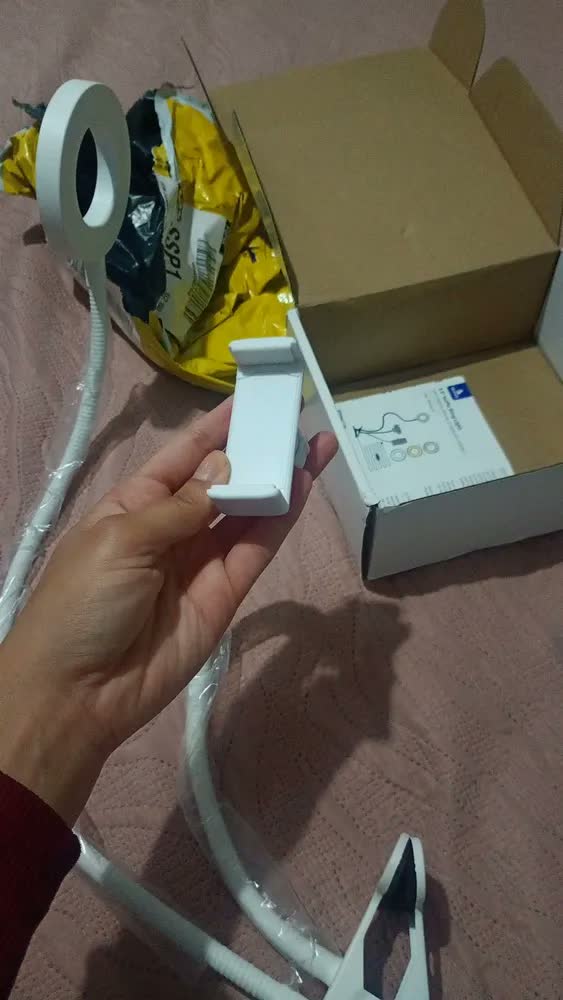 foto de Luminaria De Mesa Com Clipe Usb Suporte Para Celular 3 Cores