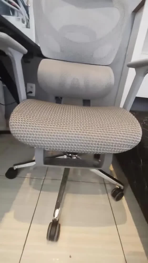 foto de Cadeira De Escritório Ergonômica NR 17 Executiva Giratória Premium Com Suporte Lombar Adaptável Apoio Para Pés Retrátil Malha Respirável Encosto Ajustável Seis Posições Resistente Suporta 200kg