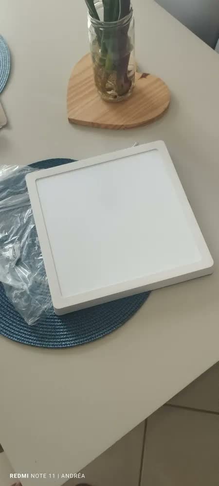 foto de Painel Plafon Sobrepor Smart 40w Quadrado Led Brancofrio Branco