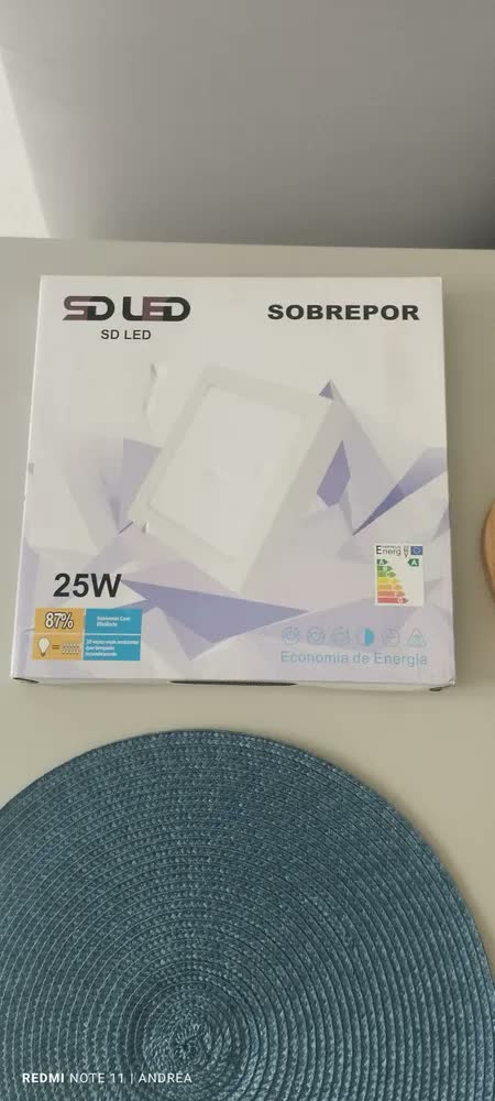 foto de Painel Plafon Sobrepor Smart 40w Quadrado Led Brancofrio Branco