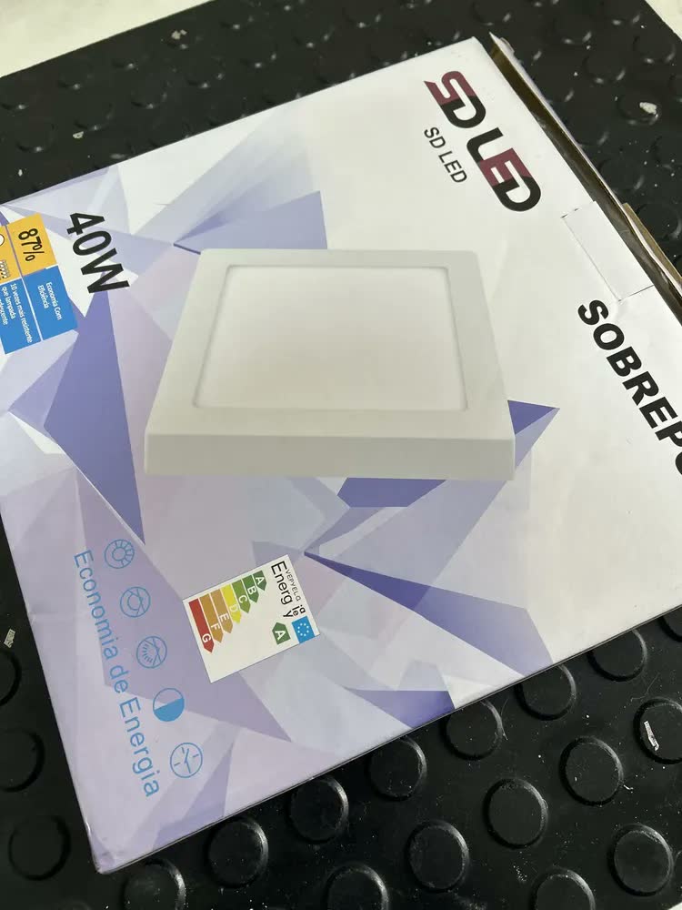 foto de Painel Plafon Sobrepor Smart 40w Quadrado Led Brancofrio Branco