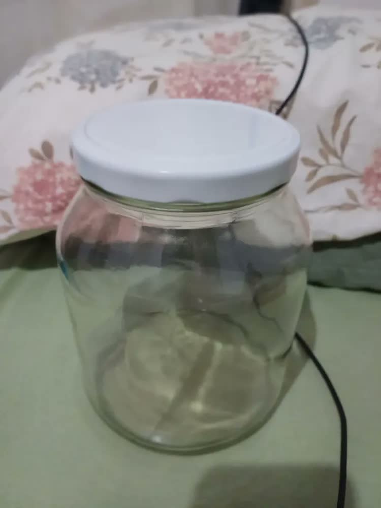 foto de Pote De Vidro Grande Conserva 2 Litros Mantimentos Cereais Cor Tampa Branca