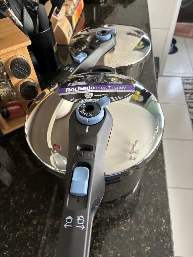 foto de Panela De Pressão Inox Trendy 6 Litros Rochedo Inox
