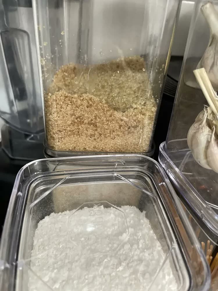 foto de Kit 4 Potes Hermético 1 Litro - Bpa Free Organizador Com Tampa Para Alimentos, Empilhável, Organizadores Para Armário E Cozinha, Mantimentos