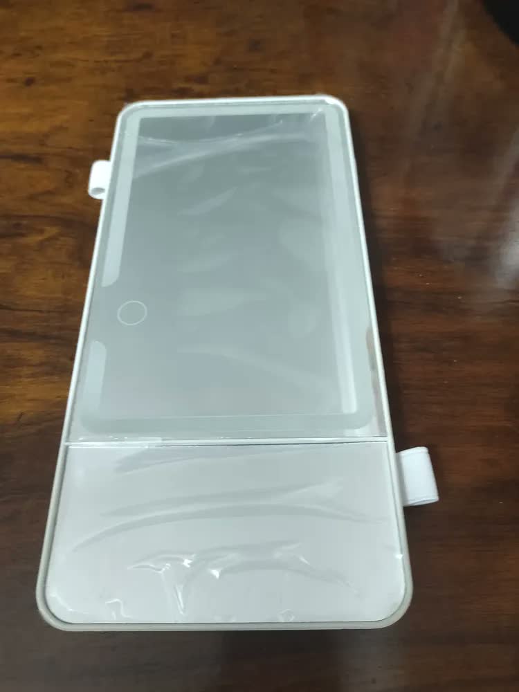foto de Espelho de Maquiagem LED Nickk para Quebra-sol do Carro com Aumento 5x e 3 Modos de Luz Regulável