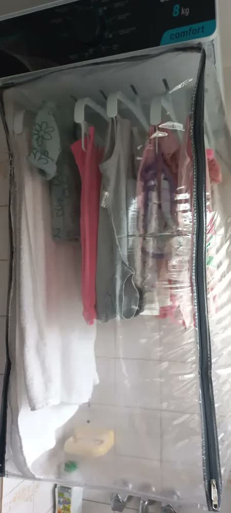 foto de Secadora De Roupas De Parede Comfort Com 8 Programas Cor Grafite Wanke